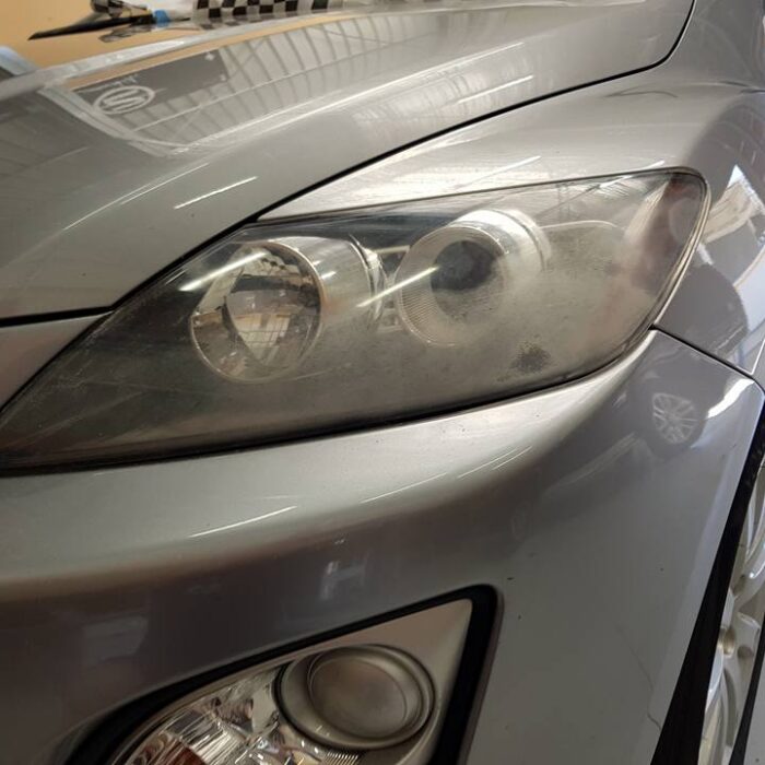 Car headlight restoration, North Geelong